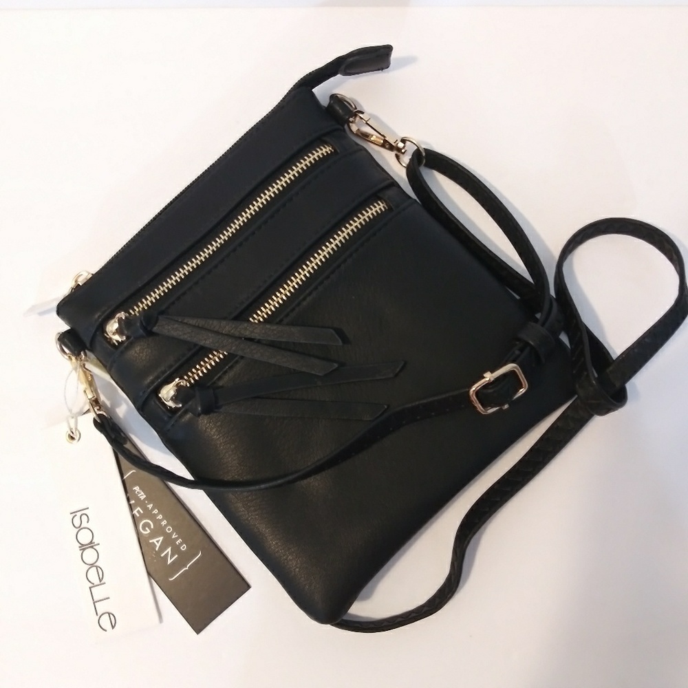 NWT ISABELLE VEGAN MINI CROSSBODY BAG CLUTCH